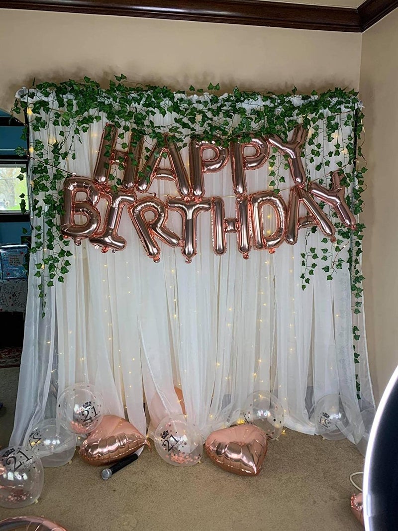 Boltove® Decoration White Backdrop Tulle Net Transparent 5x8 Ft. for Birthdays Anniversary Baby Shower Photo Shoot Wedding Party Stage Background Ceremony Photoshoot net parda - Set of 2 - Image 4