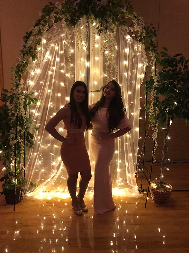 Boltove® Decoration White Backdrop Tulle Net Transparent 5x8 Ft. for Birthdays Anniversary Baby Shower Photo Shoot Wedding Party Stage Background Ceremony Photoshoot net parda - Set of 2 - Image 3