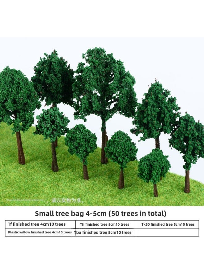 Finished Tree Set Building Sand Table Model Material Scene Micro Landscape Tree Model Diy Handmade Tree Trunk-Color:Small Tree Bag 4-5cm  - Image 1