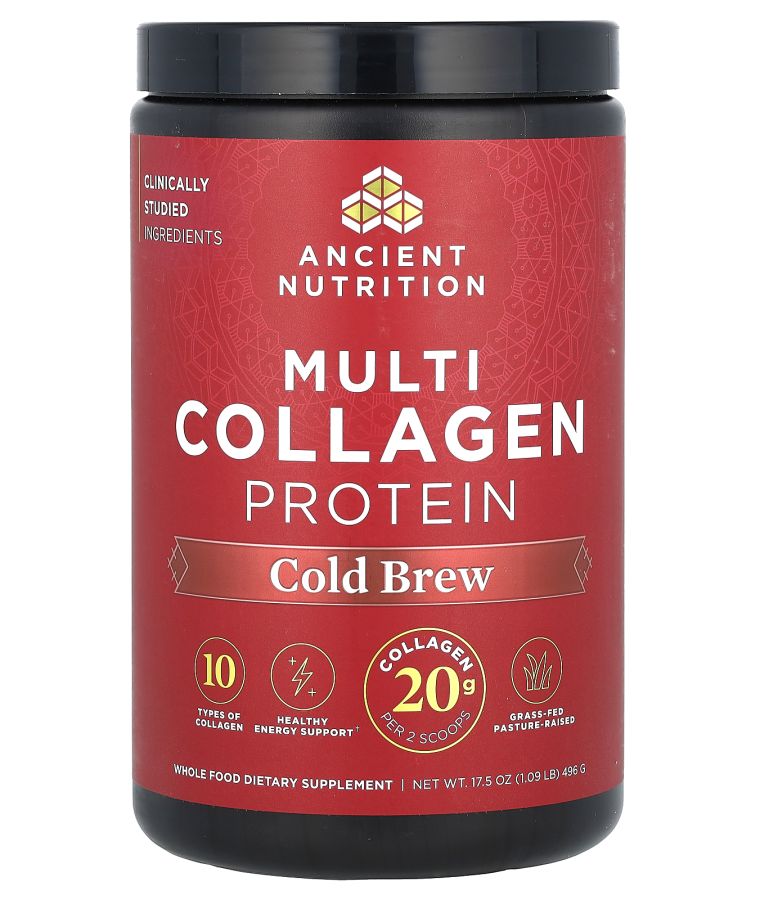 Ancient Nutrition Multi Collagen Protein Cold Brew 1.09 lbs (496 g)