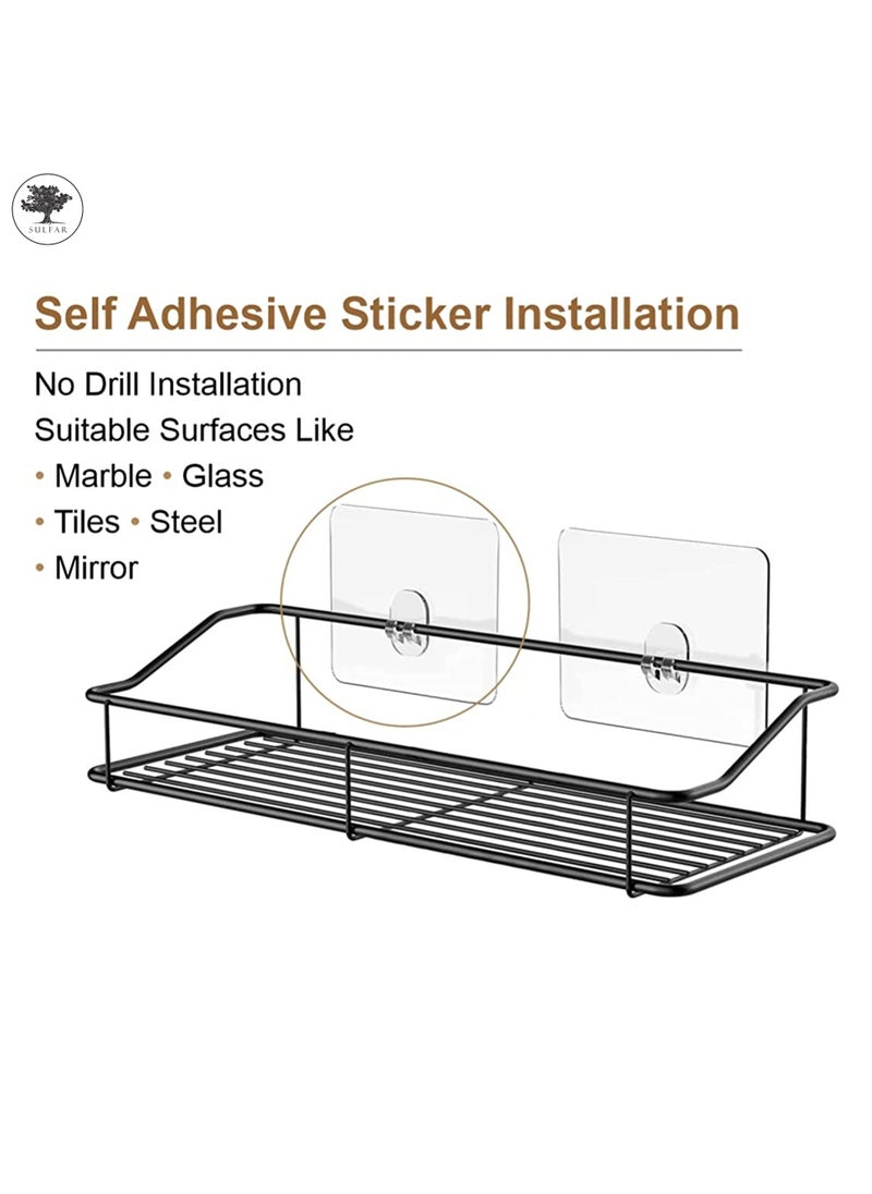 sulfar MS Perfume Organizer Storage Box Bathroom Countertop Organizer Shelf Small Organizer for Sink, Bedroom, Living room (Black)  - Image 3