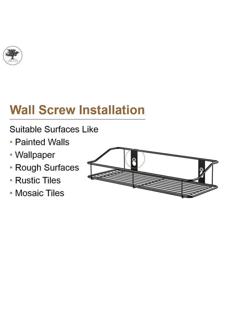 sulfar MS Perfume Organizer Storage Box Bathroom Countertop Organizer Shelf Small Organizer for Sink, Bedroom, Living room (Black)  - Image 4