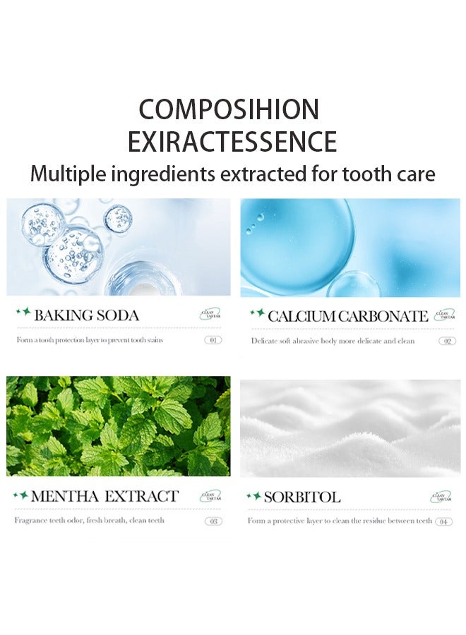 بيو أكوا معجون أسنان صودا الخبز ، تنظيف البلاك والجير المرفق ، تبييض الأسنان ، تنظيف وتنقية الفم 100 جرام - Image 2