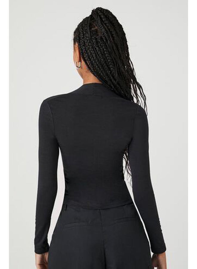 FOREVER 21 Fitted Long-Sleeve Combo Top - Image 3