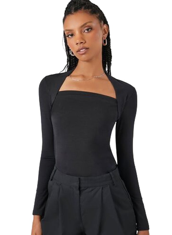 FOREVER 21 Fitted Long-Sleeve Combo Top - Image 1