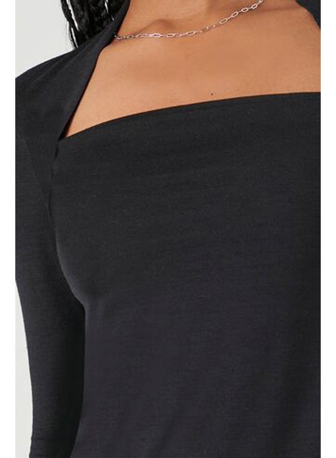FOREVER 21 Fitted Long-Sleeve Combo Top - Image 5