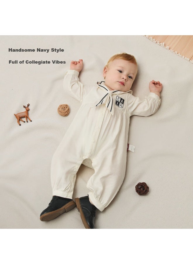 Aqpa [academy Party] Aipa Baby Cotton Jumpsuit Spring Autumn Infant Outwear Academy Party 73cm - Image 2