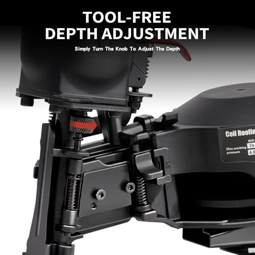 AEROPRO TOOLS Roofing Nailer 15 Degree Coil Roofing Nails 3/4-Inch up to 1-3/4-Inch CN45RC - Image 5