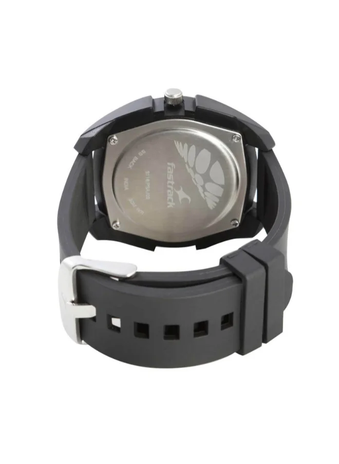 fastrack Men Analog Round Shape Polyurethane Wrist Watch - 3116PP02 - 55 Mm