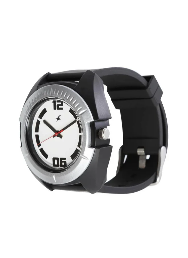 fastrack Men Analog Round Shape Polyurethane Wrist Watch - 3116PP02 - 55 Mm
