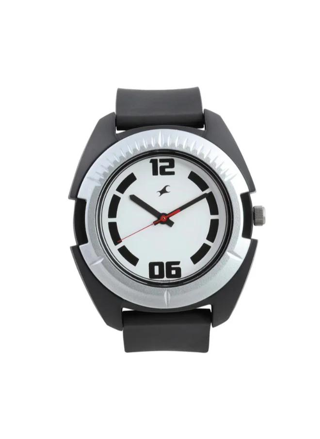 fastrack Men Analog Round Shape Polyurethane Wrist Watch - 3116PP02 - 55 Mm