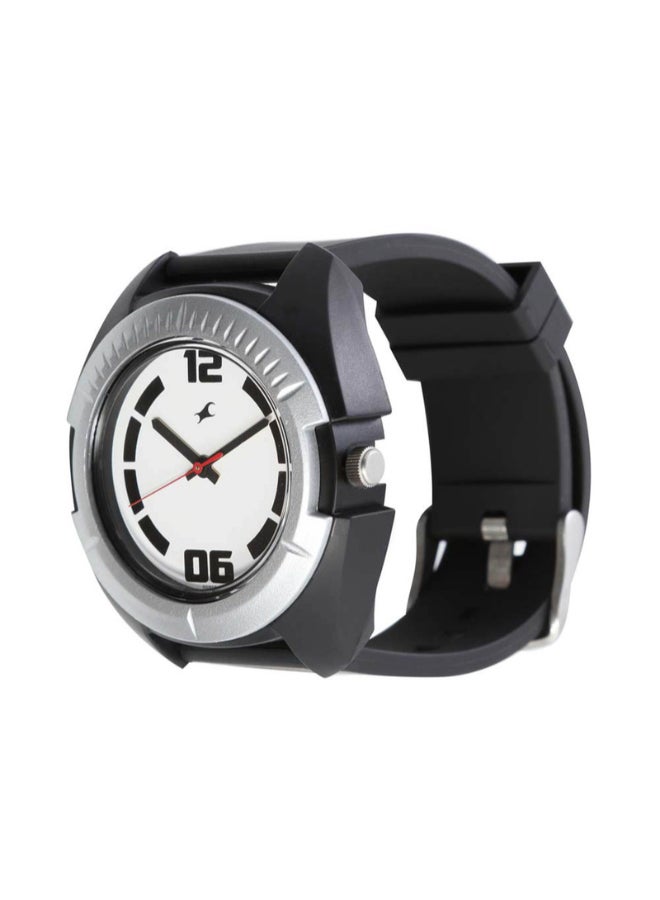 fastrack Men Analog Round Shape Polyurethane Wrist Watch - 3116PP02 - 55 Mm - Image 2