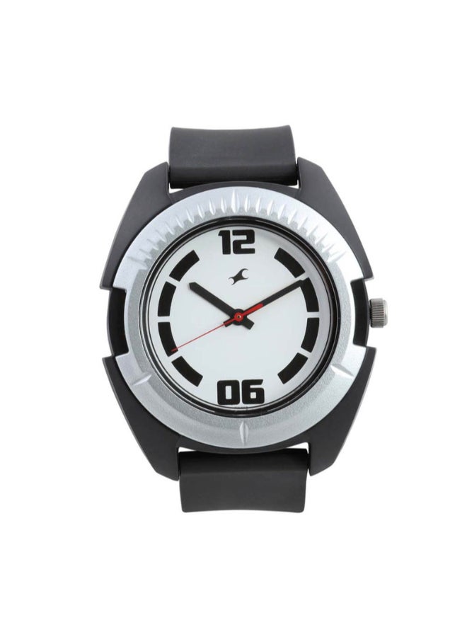 fastrack Men Analog Round Shape Polyurethane Wrist Watch - 3116PP02 - 55 Mm - Image 1