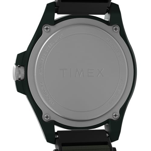 Timex Men's Expedition Acadia 42mm Watch - Green Strap Natural Dial Green Case - Image 4