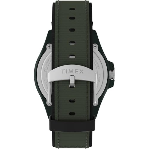 Timex Men's Expedition Acadia 42mm Watch - Green Strap Natural Dial Green Case - Image 3