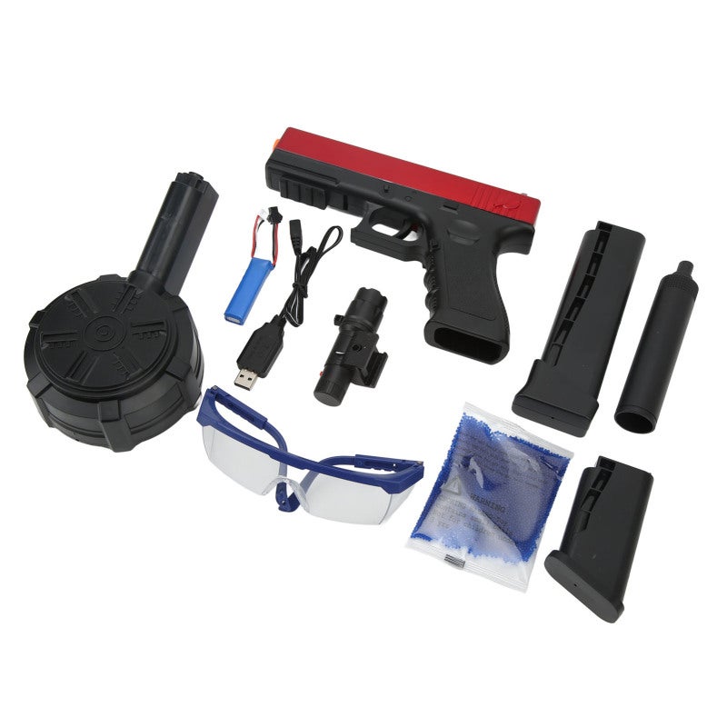 Electric Gel Ball Gun Manual Automatic Integration 7-8 Mm Degradable Evaporative Gel Balls Gel Ball Blaster - Safe Fun Family Game Gel Ball Shooting Toy for Outdoor Activity - Image 2