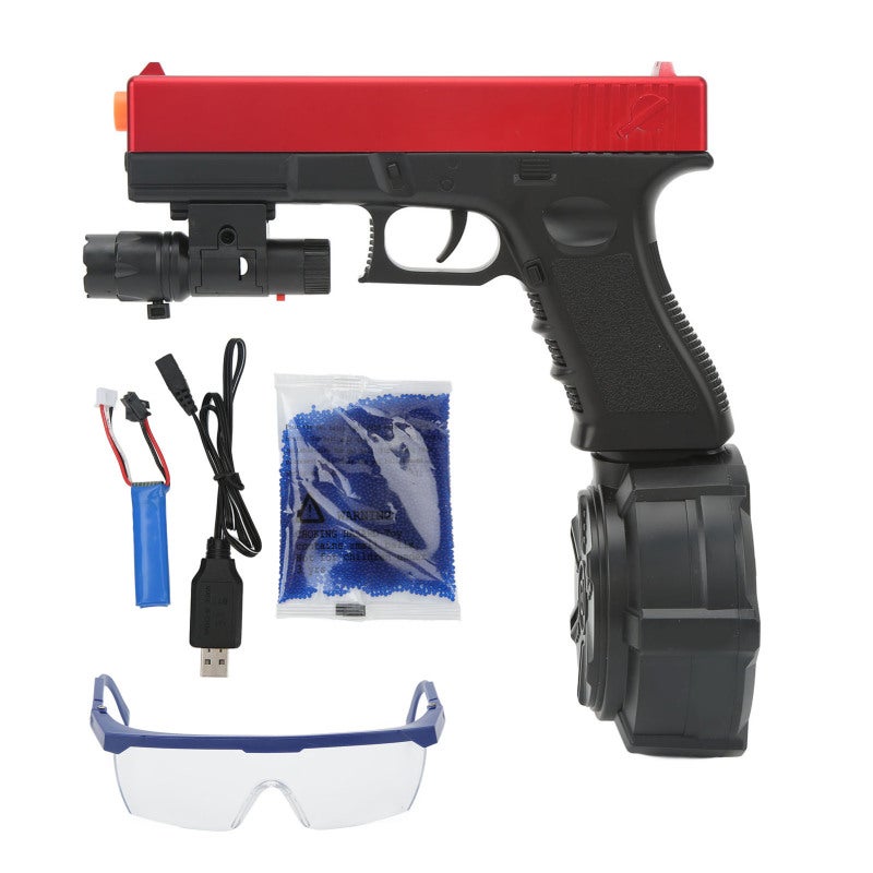 Electric Gel Ball Gun Manual Automatic Integration 7-8 Mm Degradable Evaporative Gel Balls Gel Ball Blaster - Safe Fun Family Game Gel Ball Shooting Toy for Outdoor Activity - Image 3