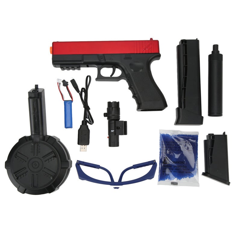 Electric Gel Ball Gun Manual Automatic Integration 7-8 Mm Degradable Evaporative Gel Balls Gel Ball Blaster - Safe Fun Family Game Gel Ball Shooting Toy for Outdoor Activity - Image 1