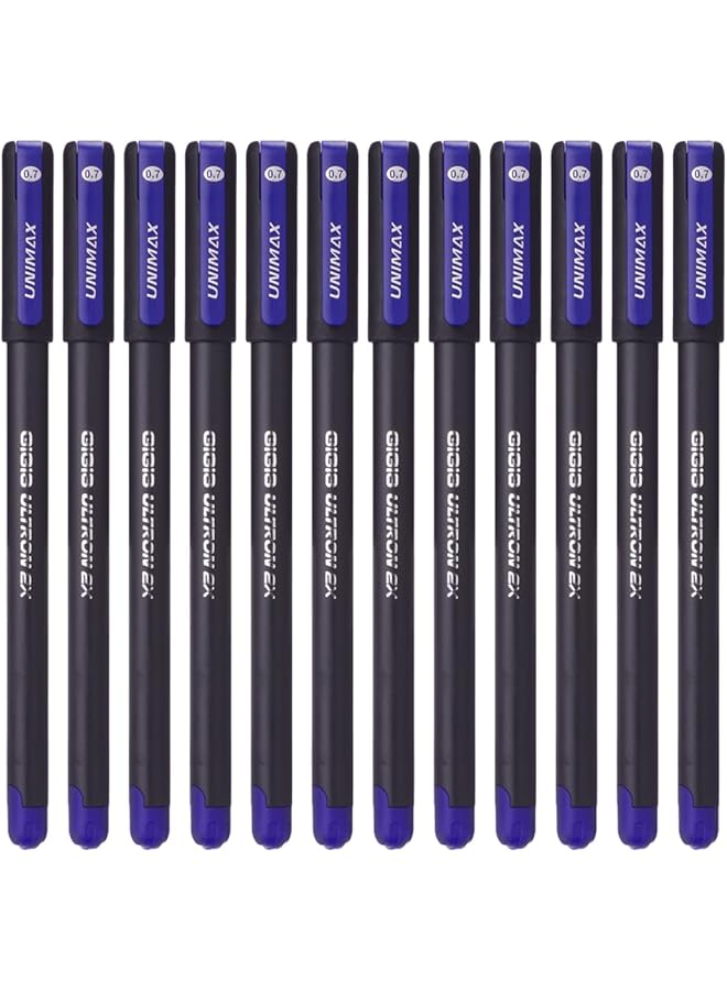 erorex Ultron 2X 0.7Mm Ball Point Pens 12 Piece Set Blue - Image 1