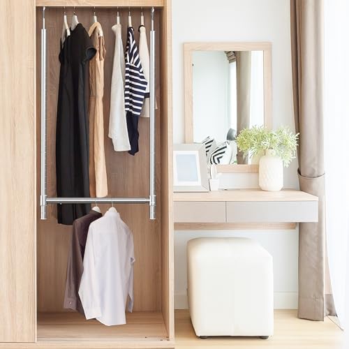 Deco Brothers DecoBrothers Adjustable Hanging Closet Rod, Chrome - Image 5
