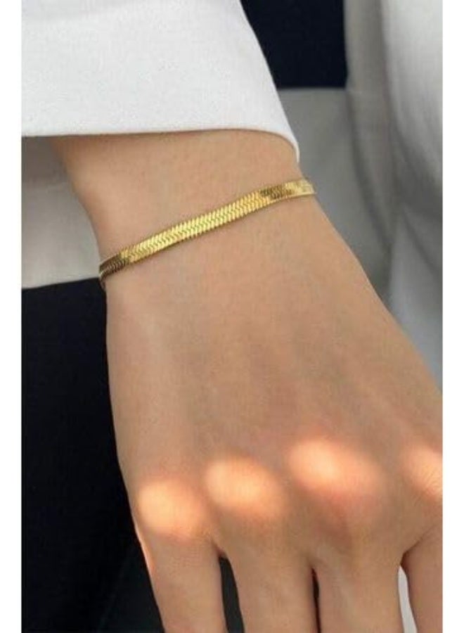 Gold Stainless Steel Live Bracelet - Image 2