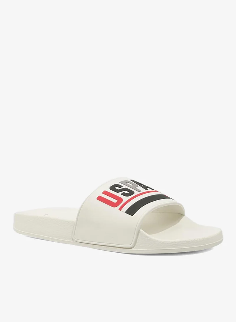 Men's White Signature Slides – Effortless Style Meets Ultimate Relaxation!