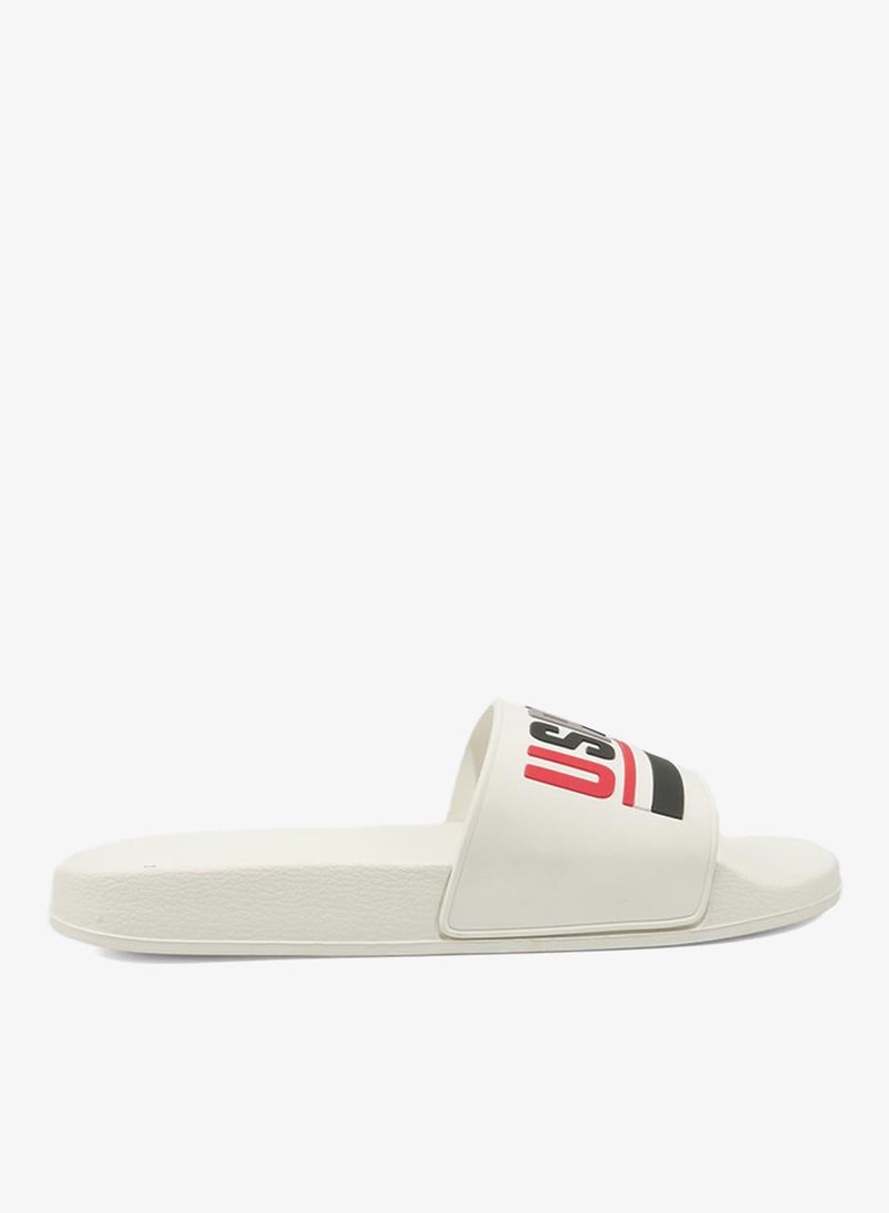 U.S. Polo Assn. Men's White Signature Slides – Effortless Style Meets Ultimate Relaxation! - Image 2