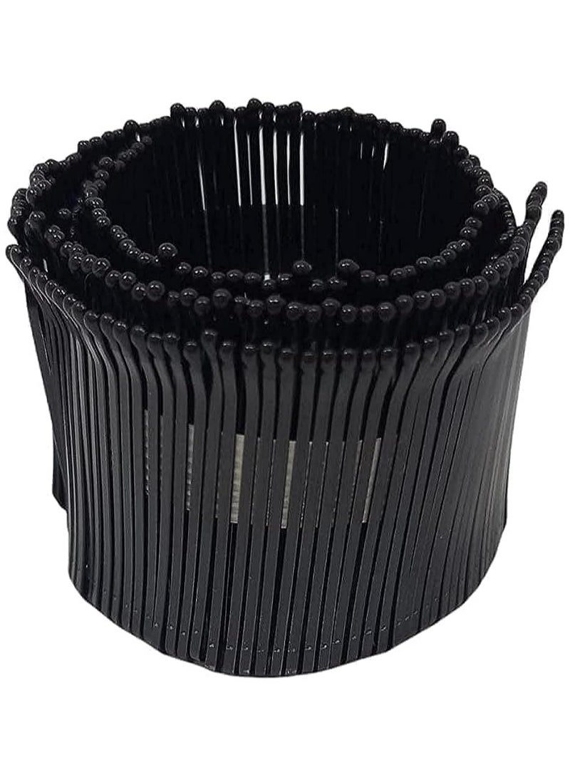 Generic 4 San Beanie Medium Hair Pieces - 150 Pieces in Black - Image 1
