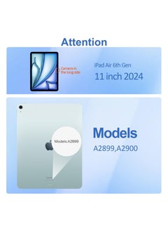 الفضاء الرقمي عبوتان من واقي الشاشة الزجاجي المقوى لجهاز iPad Air 11 بوصة M2 Chip 2024، الجيل السادس، HD  - Image 3
