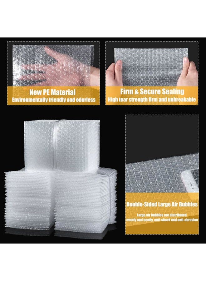 EPHECH 300PCS Clear Bubble Out Bag 6" x 6", Small Bubble Pouches Wrap Bags, Double Wall Shockproof Bubble Pouches Packaging Bags Cushioning Protective Bag for Moving, Shipping, Packing and Storage - Image 3