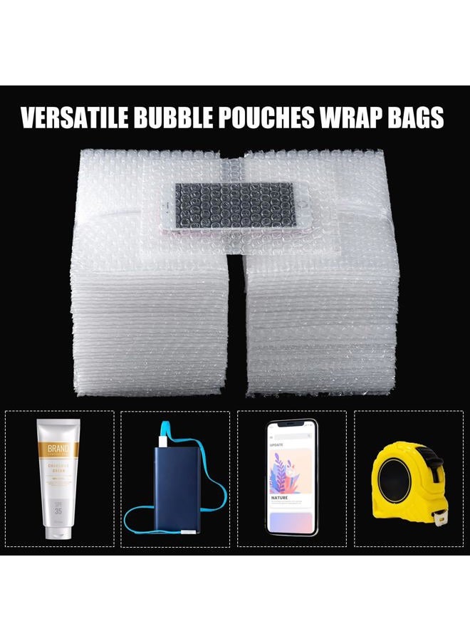 EPHECH 300PCS Clear Bubble Out Bag 6" x 6", Small Bubble Pouches Wrap Bags, Double Wall Shockproof Bubble Pouches Packaging Bags Cushioning Protective Bag for Moving, Shipping, Packing and Storage - Image 4