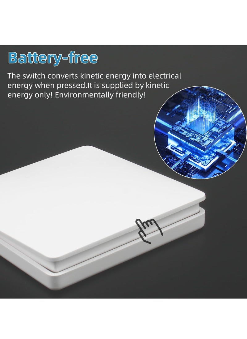 SYOSI - Smart Wall Light Switch WiFi Smart Wireless Lights Switch Kit 16A 250V 1-Way 2-Way Switch Receiver No Wiring No Battery Waterproof Switch Compatible with Alexa Google and Assistant Timing Function - Image 1