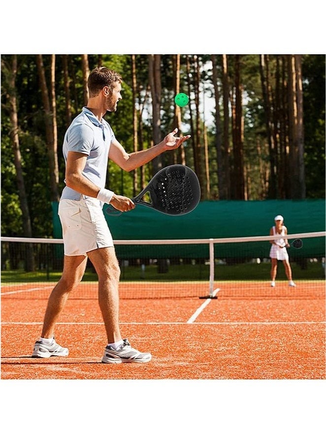 Arabest Lightweight Padel Tennis Racket, Pop Tennis Paddle Racquets, Pro Fiberglass Carbon Fiber Paddle Racket with Cover Bag - Image 3