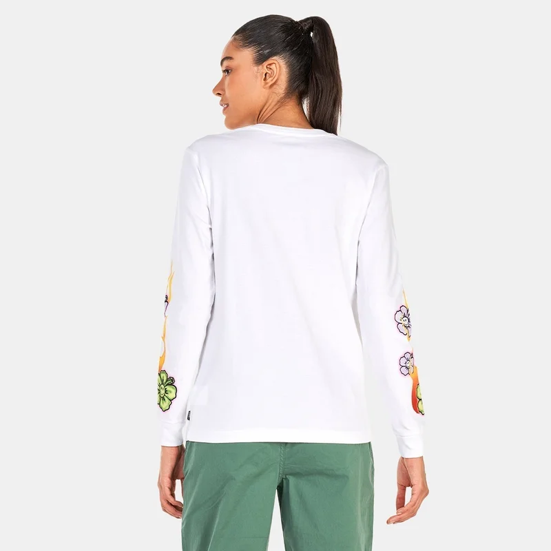 VANS Women's x EM On Holiday Long Sleeve Boyfriend T-Shirt