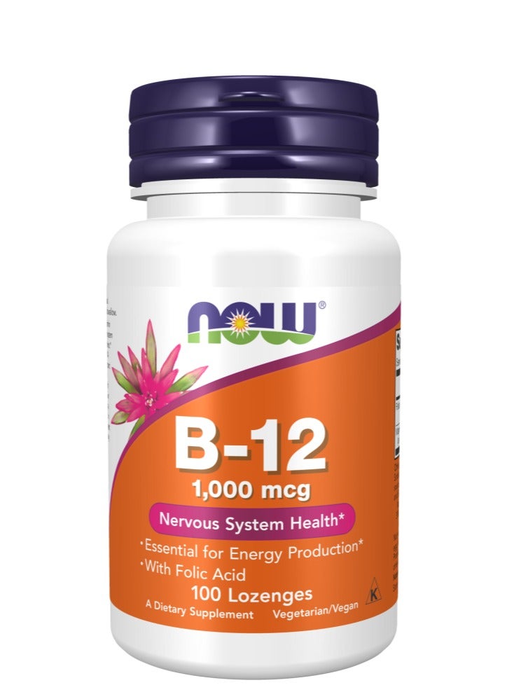 now Vitamin B-12 1000 Mcg 100 Lozenges - Image 1