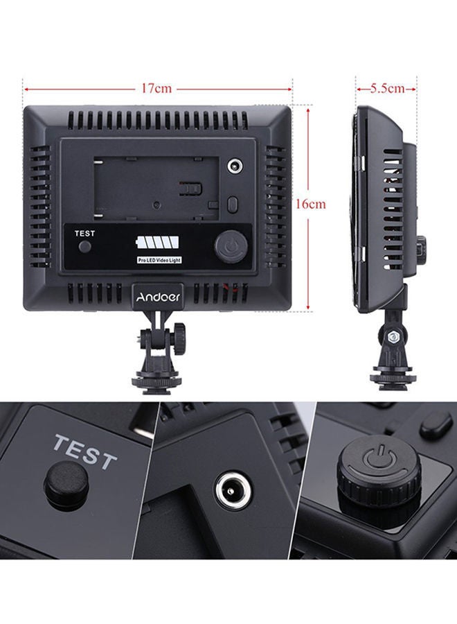 NIBEMINENT Video Photography Light Lamp Panel With 300 LED 17x16x5.5cm Multicolour  - Image 3