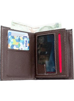 Apera Tr-29 Full Size Faux Leather Men's Wallet Vertical Model 12 Card Holder Double Paper Money Compartment  - Image 2