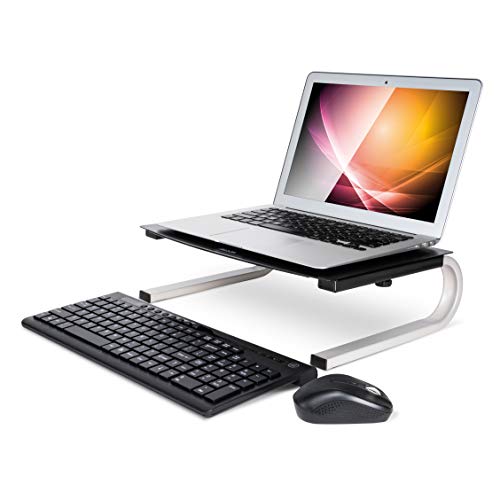 Allsop Redmond Monitor Stand, holds 40 lbs with keyboard storage space - Black (29248) - Image 5