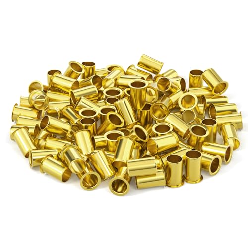 GASHER 100PCS Brass Compression Fitting Brass Compression Insert Tube Support 12 Tube OD - Image 1