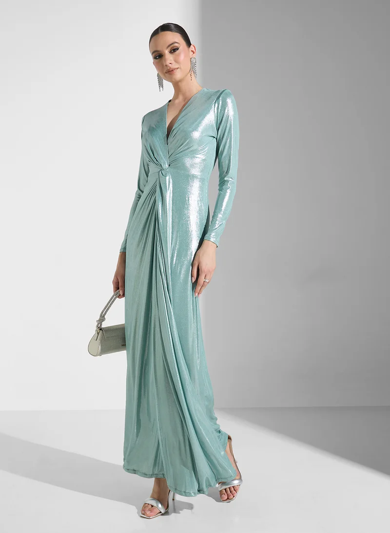 Golden Apple Shimmering Evening Dress