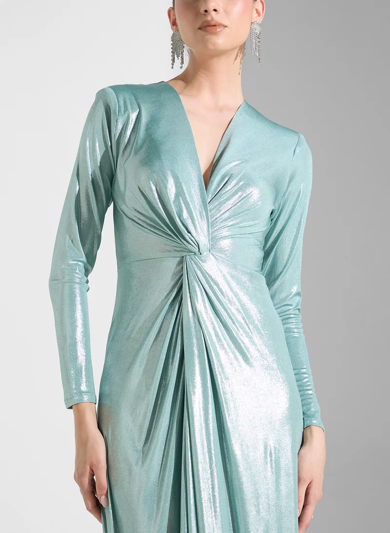 Golden Apple Shimmering Evening Dress