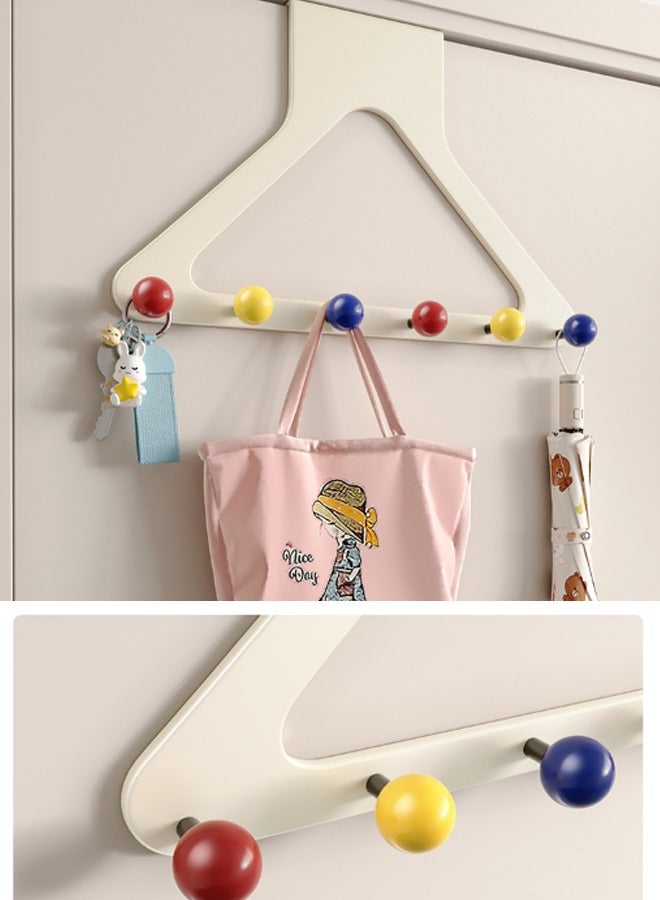 HOMESTAR Over The Door Hook Rack for Hanging Clothes, Towel Hooks for Bathroom Over Door, Over The Door Organizer with Hooks for Hanging Clothes, Towels, Coats, Hats - Image 5