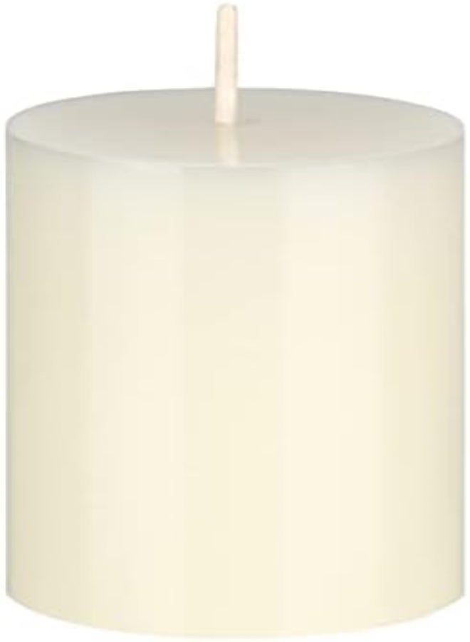 AKDC Mega Candles 1 Pc Unscented Ivory Round Pillar Candle, Hand Poured Premium Wax Candles 2 Inch X 3 Inch, Home Décor, Wedding Receptions, Baby Showers, Birthdays, Celebrations, Party Favors & More - Image 3