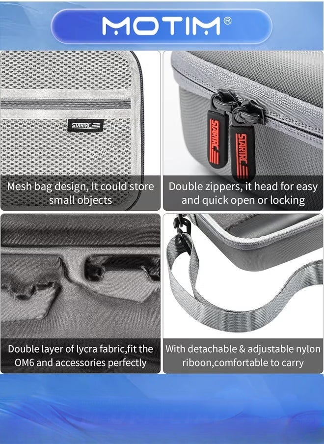 Motim Carrying Bag,Case Portable Storge Shoulder Bag Waterproof Travel Case for DJI Osmo Mobile 6  - Image 4