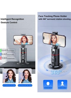 Furtey Auto Face Tracking Tripod with Remote, 360° Rotation Smart Tracking Phone Holder, Moving Tripod for iPhone. Essential for Video, Vlog, Live Stream Content Creator's Tool, No App Required  - Image 3