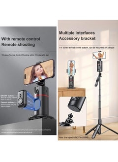 Furtey Auto Face Tracking Tripod with Remote, 360° Rotation Smart Tracking Phone Holder, Moving Tripod for iPhone. Essential for Video, Vlog, Live Stream Content Creator's Tool, No App Required  - Image 4