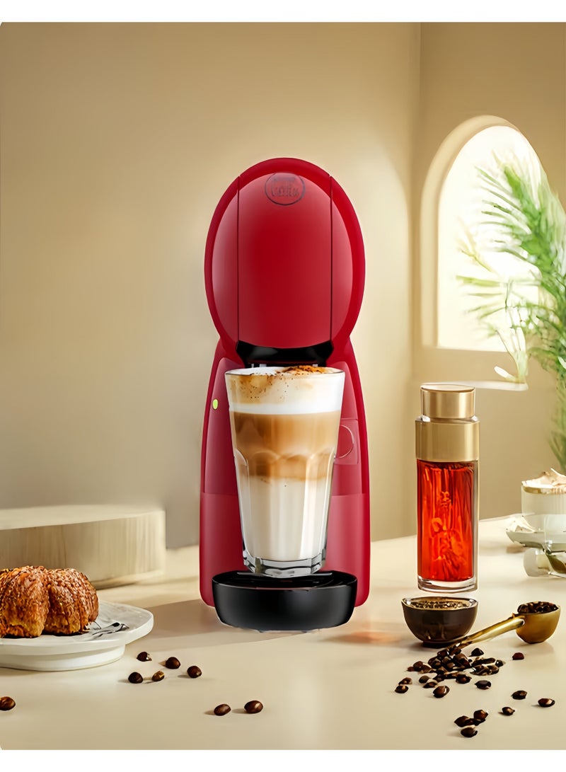 دولسي قوستو نستله كبسولة آلة القهوة دولتشي غوستو Duoqu Cool Piccolo XS Little Star، عائلة شبه أوتوماتيكية، 9781joy، Cherry Red - Image 3