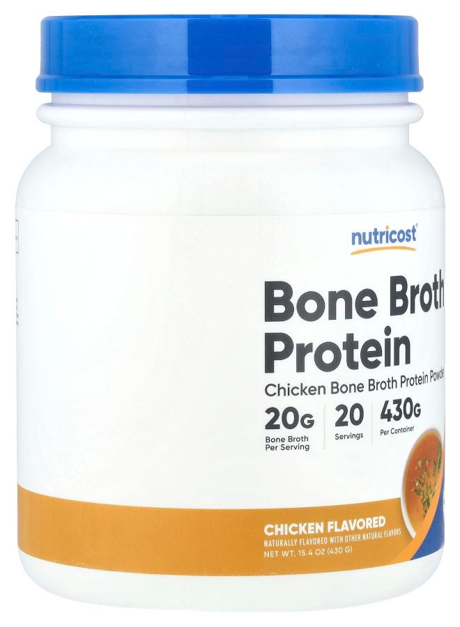 Nutricost Bone Broth Protein Chicken 15.4 oz (430 g) - Image 2
