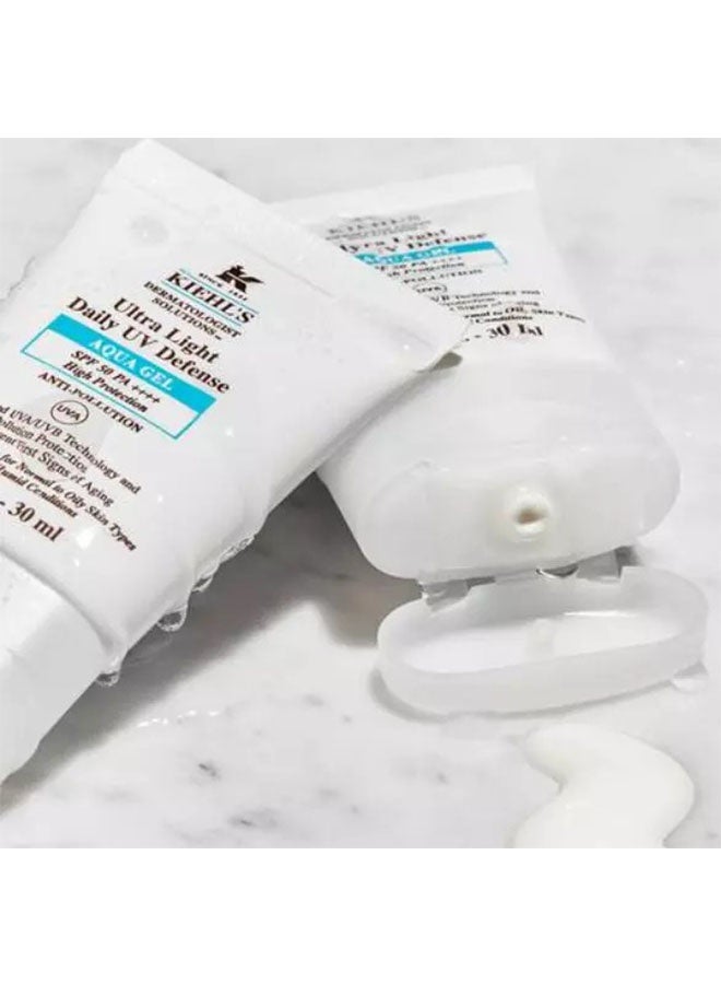 Kiehl's Ultra Light Daily UV Defense Aqua Gel Facial Sunscreen 60ml, SPF 50 PA ++++, High Protection and Anti Aging for Normal to Oily Skin Types - Image 4