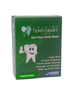 (Natural Shade) Amazing Temporary Tooth Replacement Kit, Temp Missing Teeth Repair, Available in Natural or Bright Shade